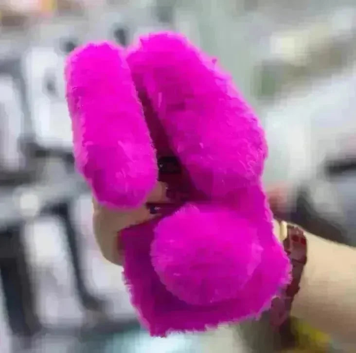Cute Creative Rabbit Plush warm phone case women - EX-STOCK CANADA