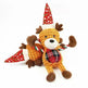 Christmas deer pet plush sounding toy - EX-STOCK CANADA