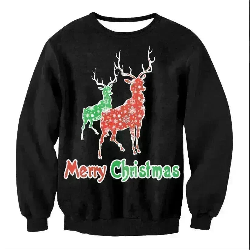 UGLY CHRISTMAS SWEATER Vacation Santa Elf Funny Womens Men Sweaters Tops Autumn Winter Clothing - EX-STOCK CANADA