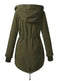 Women Work Hooded collar up Winter Jacket Woolen Lining - EX-STOCK Canada