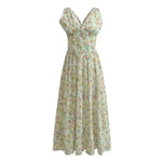 Women's Summer French Seaside Vacation Waist-tight Temperament Midi Skater Dress - EX-STOCK CANADA