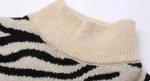 Ladies Autumn Winter Woolen Turtleneck Sweater Tunic top for leggings - EX-STOCK Canada