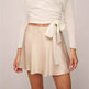 Boutique Mini Satin Skirt High Waist Elastic Solid Color flared skirt - EX-STOCK Canada