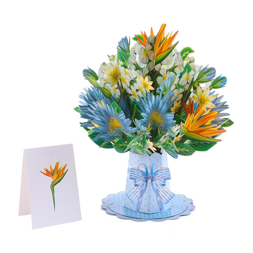 3d Stereoscopic Greeting Cards Creative Bouquet Stereoscopic Greeting Cards EX-STOCK Canada 