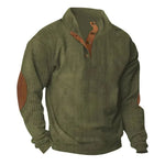 Corduroy Casual Stand Collar Long-sleeved Sweater men - EX-STOCK CANADA