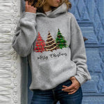 Merry Christmas tree Cashmere hoodie sweater loose top - EX-STOCK Canada
