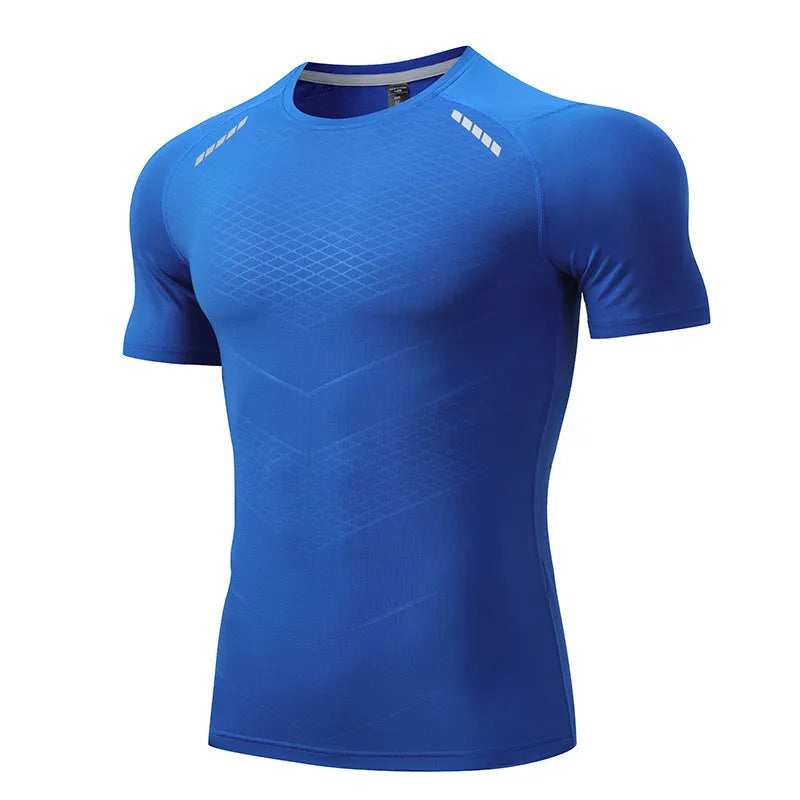 Muscle fit Gym T-shirt exercise shirts mens athletic shirt - EX-STOCK CANADA
