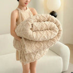 Single-layer Double-sided Tower Velvet Sofa Cover Soft Winter Blanket - EX-STOCK Canada
