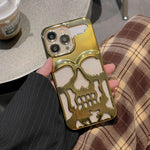 Luxury 3D Skull Metallic Glossy Gothic Phone Case compatible wit Apple - EX-STOCK Canada