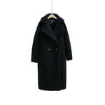 Plush Coat Ladies Long Lamb Coat Winter