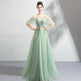 Off-the-shoulder Mint Green Bridal Wedding Dinner Annual Party Dress EX-STOCK Canada 