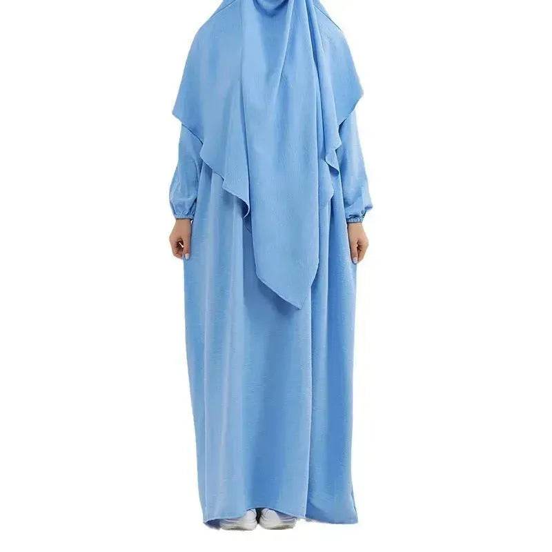 Hijab Abaya for Umrah Two piece Dress with Headscarf Arabwear for Women Jalabiya for Women - EX-STOCK Canada