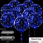 LED Glowing Balloon Party Decoration – 20" TPU Glow Balloons with Color Light Options