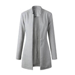 jacket blazer Women for Work white Fashion Formal female - EX-STOCK Canada