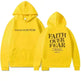 New Hoodie Faith Fear Men's And Women's Printed Sweatshirt - EX-STOCK CANADA