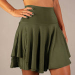 High Waist Belly Contracting Running Short Skirt Anti-exposure Yoga Skirt - EX-STOCK Canada