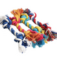 Colourful double-knot dog rope toy
