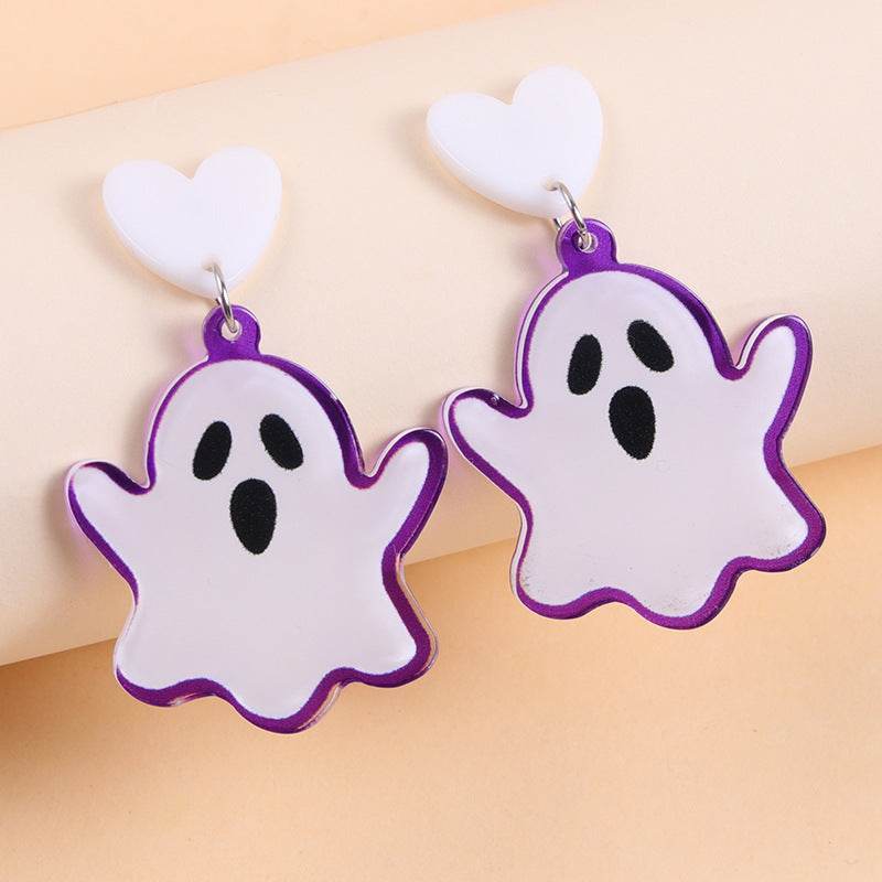 European And American Halloween Series Acrylic Earrings Color - EX-STOCK Canada