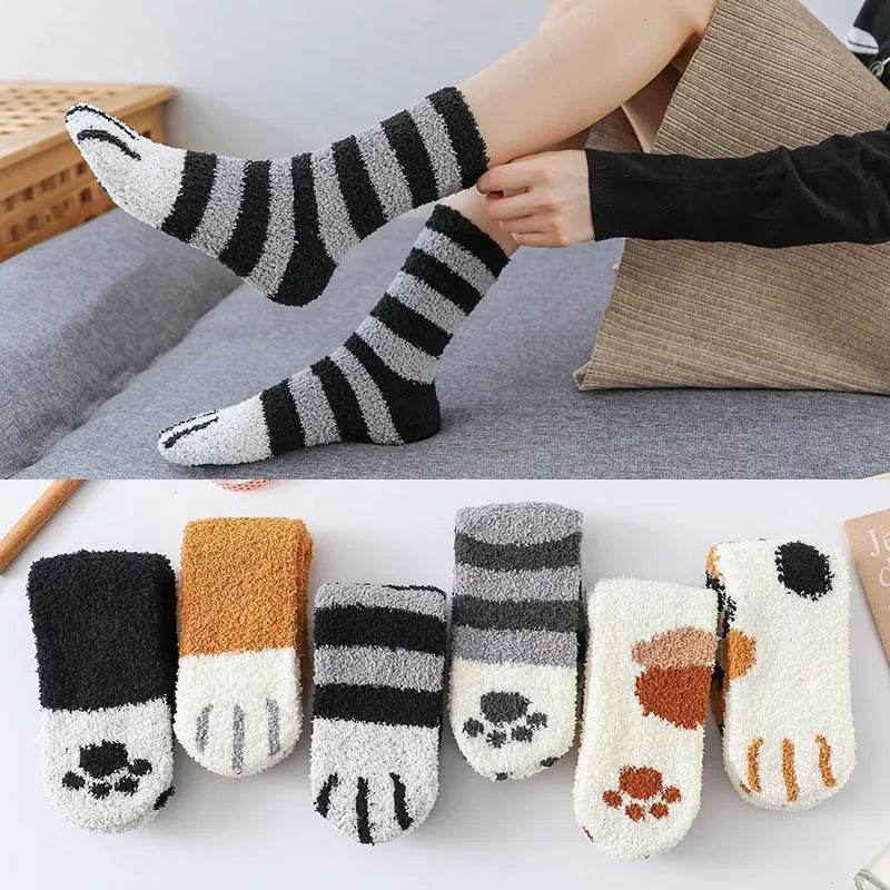 Winter House floor Fleece socks - EX-STOCK Canada