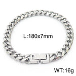 Cuban Link Chain Trimming Chain Jewelry Buckle Titanium Steel Bracelet - EX-STOCK Canada