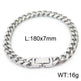 Cuban Link Chain Trimming Chain Jewelry Buckle Titanium Steel Bracelet - EX-STOCK Canada