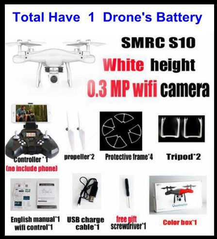Sales Promotion WiFi 2MP Camera With S10 SMRC FPV Quadcopter Drone Helicopter UAV Micro Remote Control Toy RACER KIT Aircraft EX-STOCK Canada 