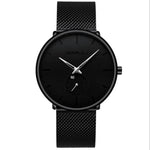 Simple ultra-thin watch round mesh belt watch - EX-STOCK Canada