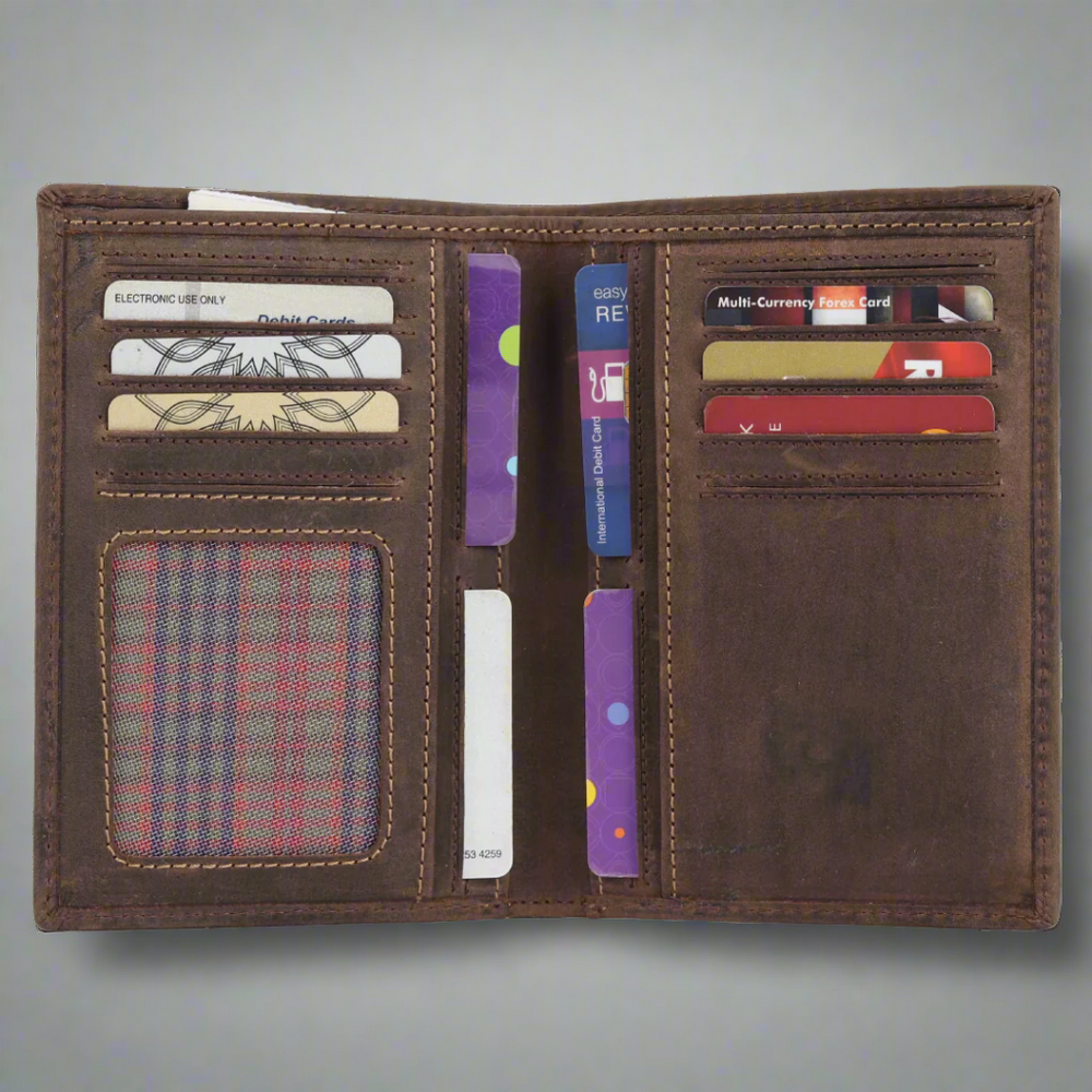 Cartera de cuero envejecido para motociclistas MET para hombreEX-STOCK Canada 