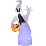 HOMCOM 5.9 Halloween Inflatable Outdoor Decoration Ghost With Pumpkin, Blow Up LED Yard Decor For Garden, Lawn, Party, Holiday, Waterproof - EX-STOCK Canada