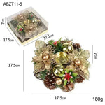 Christmas candle wreath Xmas New Year candle holders decors - EX-STOCK CANADA