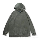 Unisex Teen Waxed Washed Distressed Hoodie Sweatshirt Pullover top - EX-STOCK CANADA