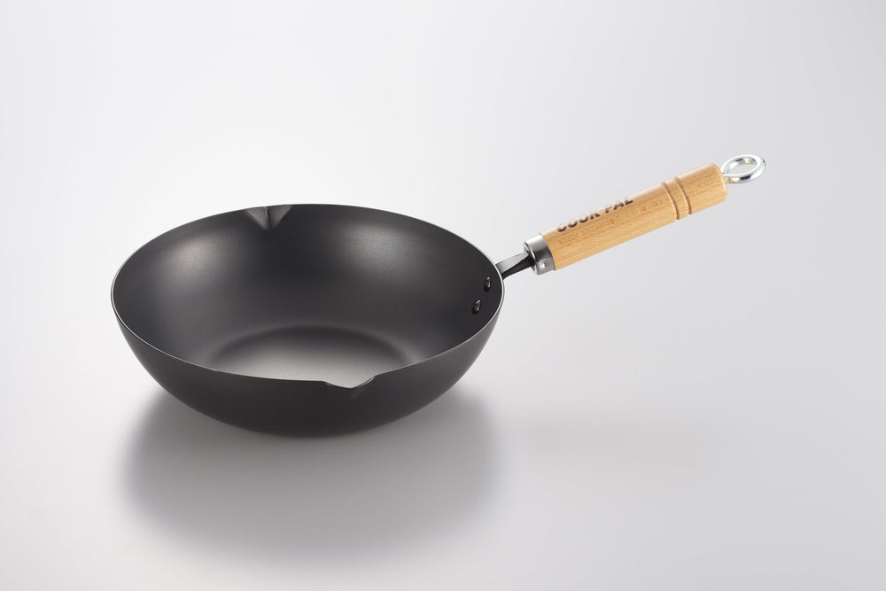 YOSHIKAWA COOK-PAL REN DEEP FRYING PAN 20CM– CARBON STEEL, JAPAN 