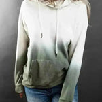 Women Tie-dye print hooded long sleeves - EX-STOCK CANADA