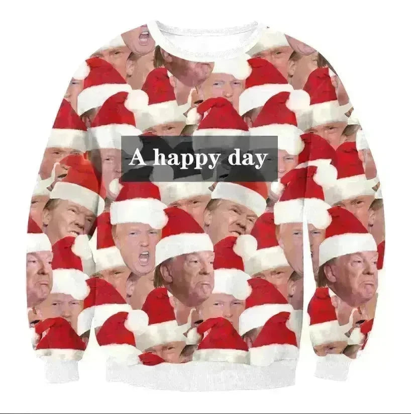 UGLY CHRISTMAS SWEATER Vacation Santa Elf Funny Womens Men Sweaters Tops Autumn Winter Clothing - EX-STOCK CANADA