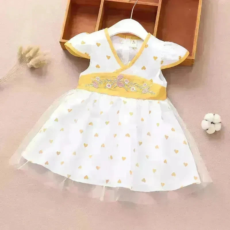 Newborn baby Girls' Summer Vest Dress Infant dresses. - EX-STOCK CANADA