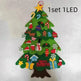 DIY Felt Christmas Tree New Year Toddler Kids Handmade Gift Toys Door Wall Hanging Ornaments Holiday Party Home Decor Set - EX-STOCK CANADA