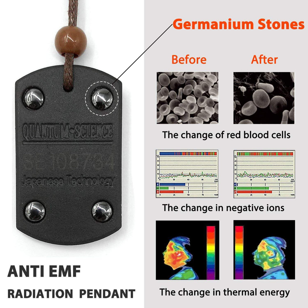 Anti-EMF Radiation Protection Necklace – Negative Ion Wellness Pendant