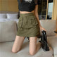 Workwear Denim Skirt Women's A- Line High Waist Mini Cargo Skirt - EX-STOCK Canada