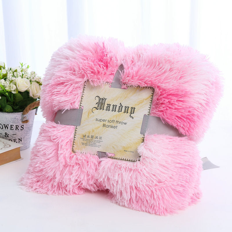 Plush Blanket Double-layer Blanket Multifunctional EX-STOCK Canada 