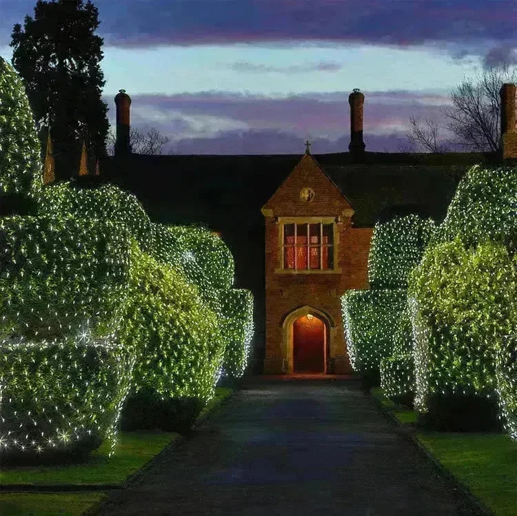 Christmas led lights string lights outdoor waterproof fishnet lights full of stars paved holiday lights wedding ins decorative lights - EX-STOCK CANADA