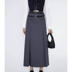 Retro Plaid High Waist student maxi Skirt - EX-STOCK Canada