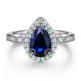 Fashion Ring Set Ladies 925 Sterling Silver Combination Wedding Ring women - EX-STOCK CANADA