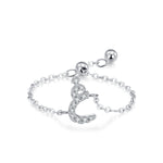 S925 Sterling Silver Niche Style Arabic Letters Pull-out Chain All-match Stackable EX-STOCK Canada 