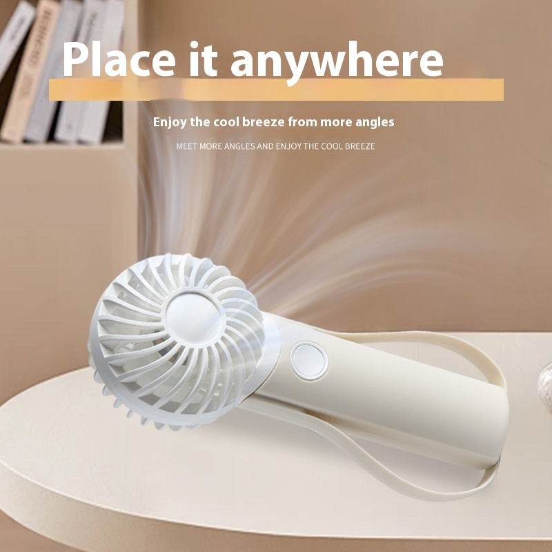 Handheld Fan Portable Silicone Handle Fixed Neck Mini - EX-STOCK Canada