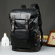 Men's PU Leather Backpack – Black | Travel, School & Laptop Bag