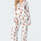 Christmas Printed Long-sleeved Trousers Autumn Ladies Home Leisure Suit EX-STOCK Canada 