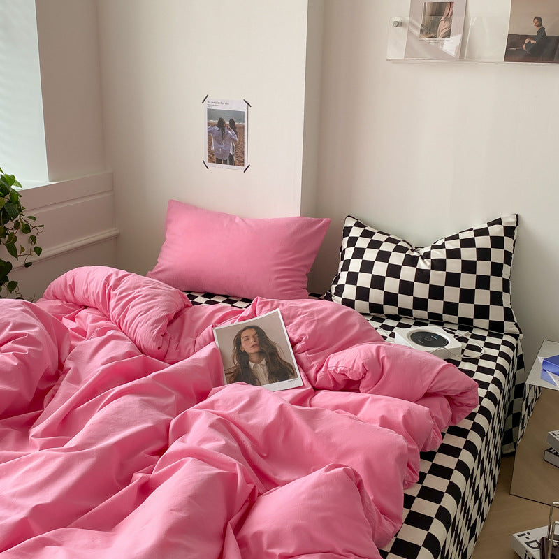 Four-piece Cotton Bed Sheet Duvet Cover Duvet Cover Bedding EX-STOCK Canada 