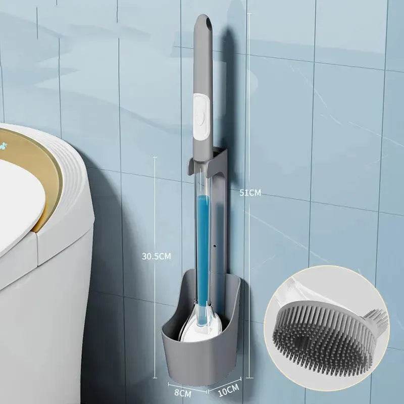 Household Sturdy Bristle strong silicone Toilet brush - EX-STOCK Canada