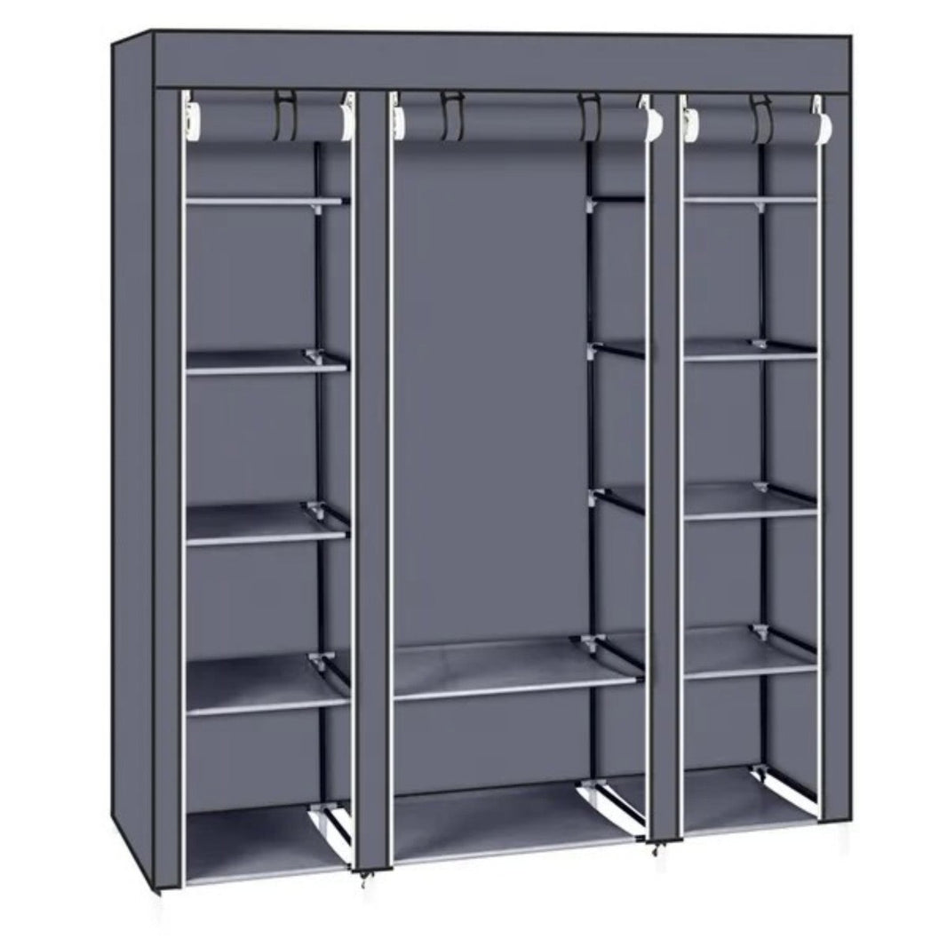69 Portable Clothes Closet Wardrobe Storage Organizer With Non EX-STOCK