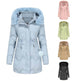 Autumn Winter Fur Collar cotton padded long winter jacket for women - EX-STOCK Canada